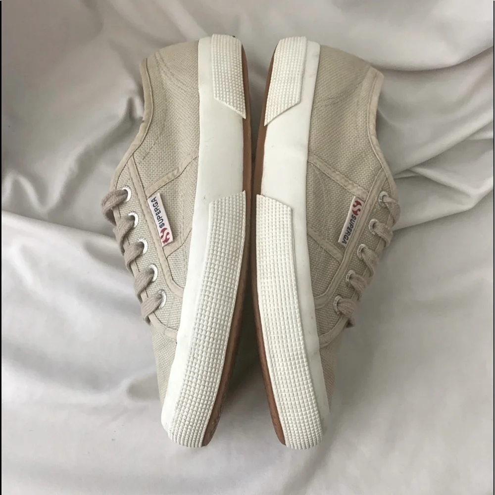 SUPERGA 2750 Cotu Classic Grey White Sand Sneakers - Picture 5 of 7